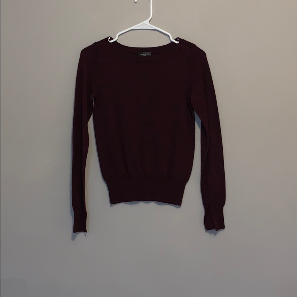 purple sweater